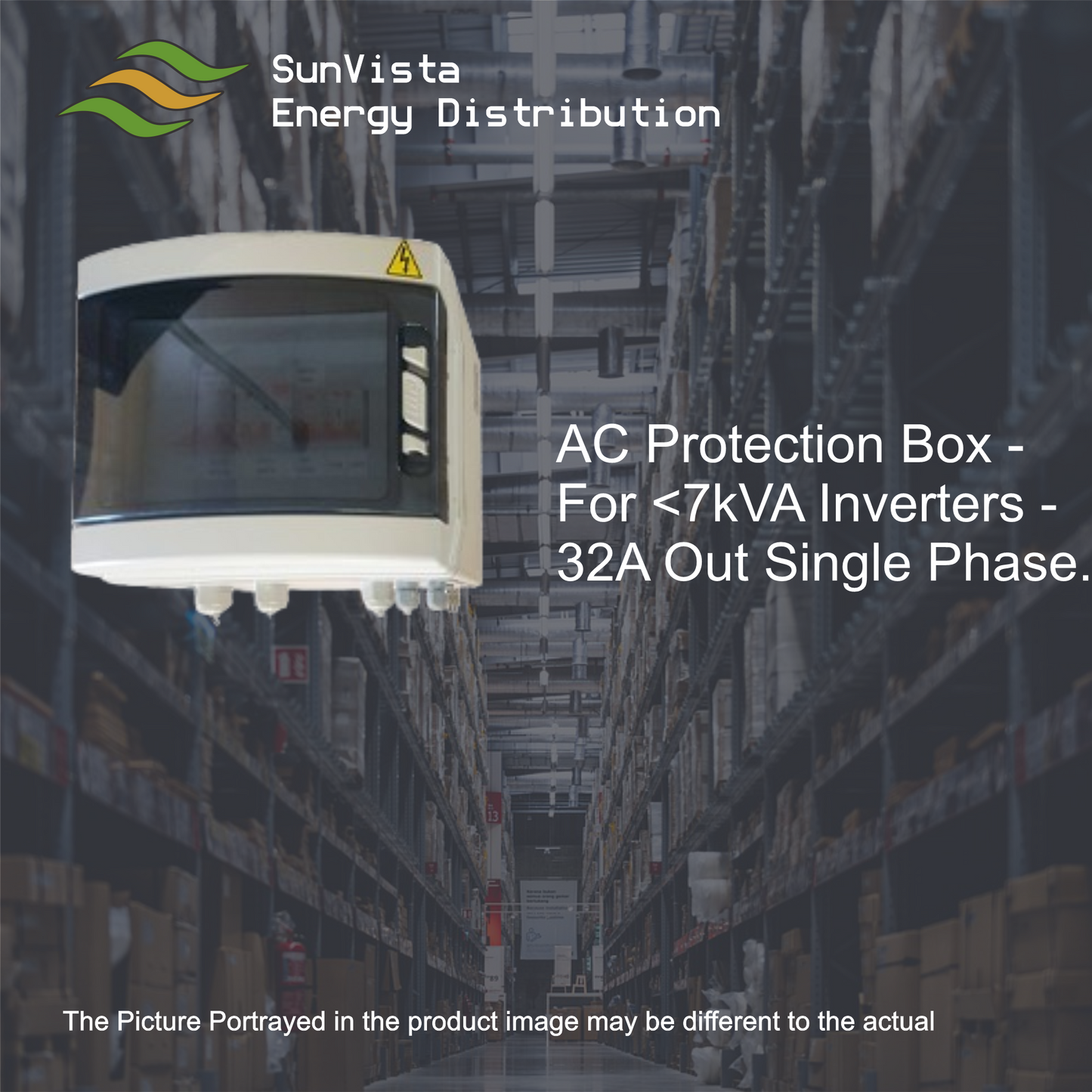 AC Protection Box - For <7kVA Inverters - 32A Out Single Phase