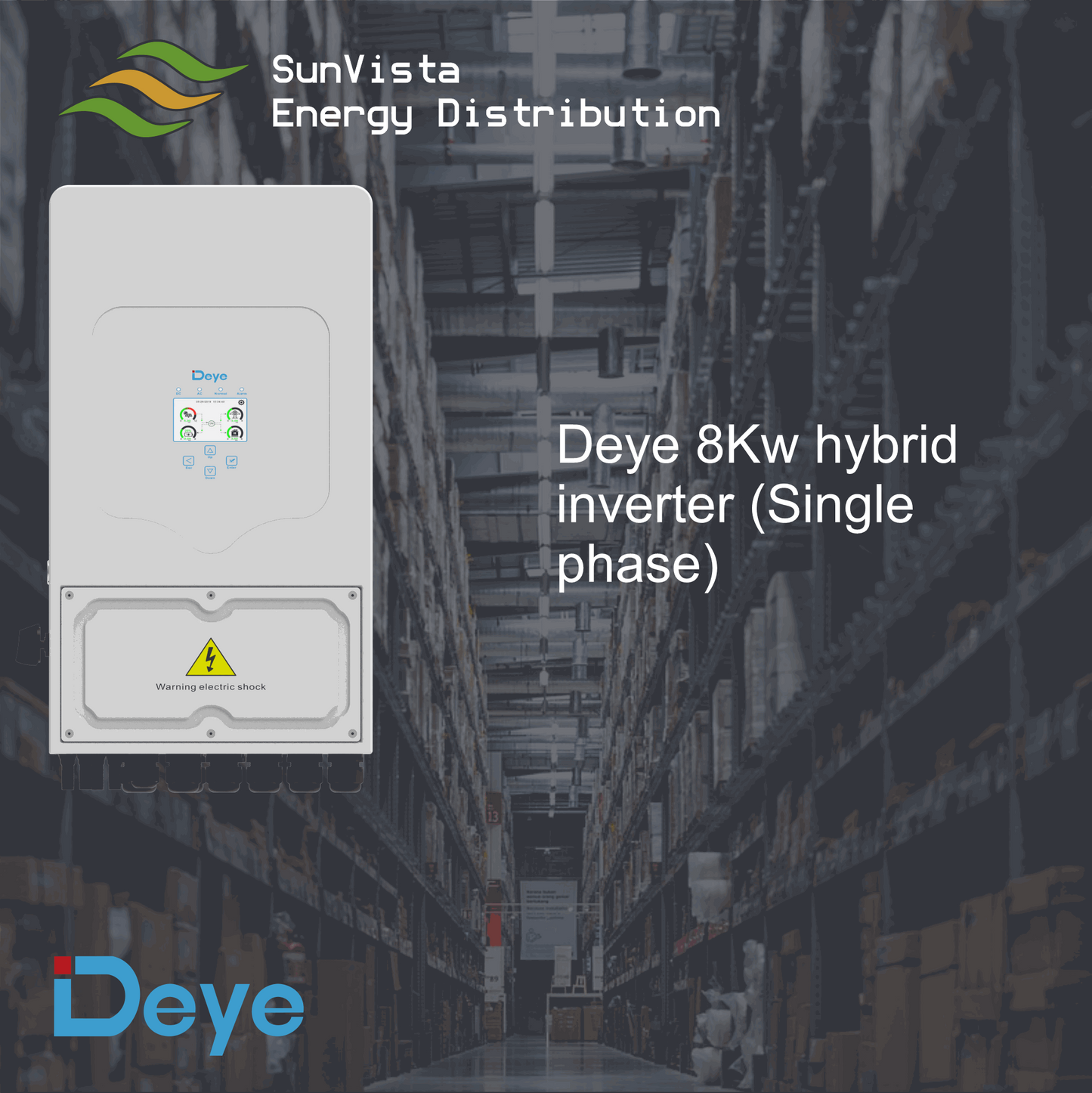 Deye 8Kw Single Phase Hybrid Inverter