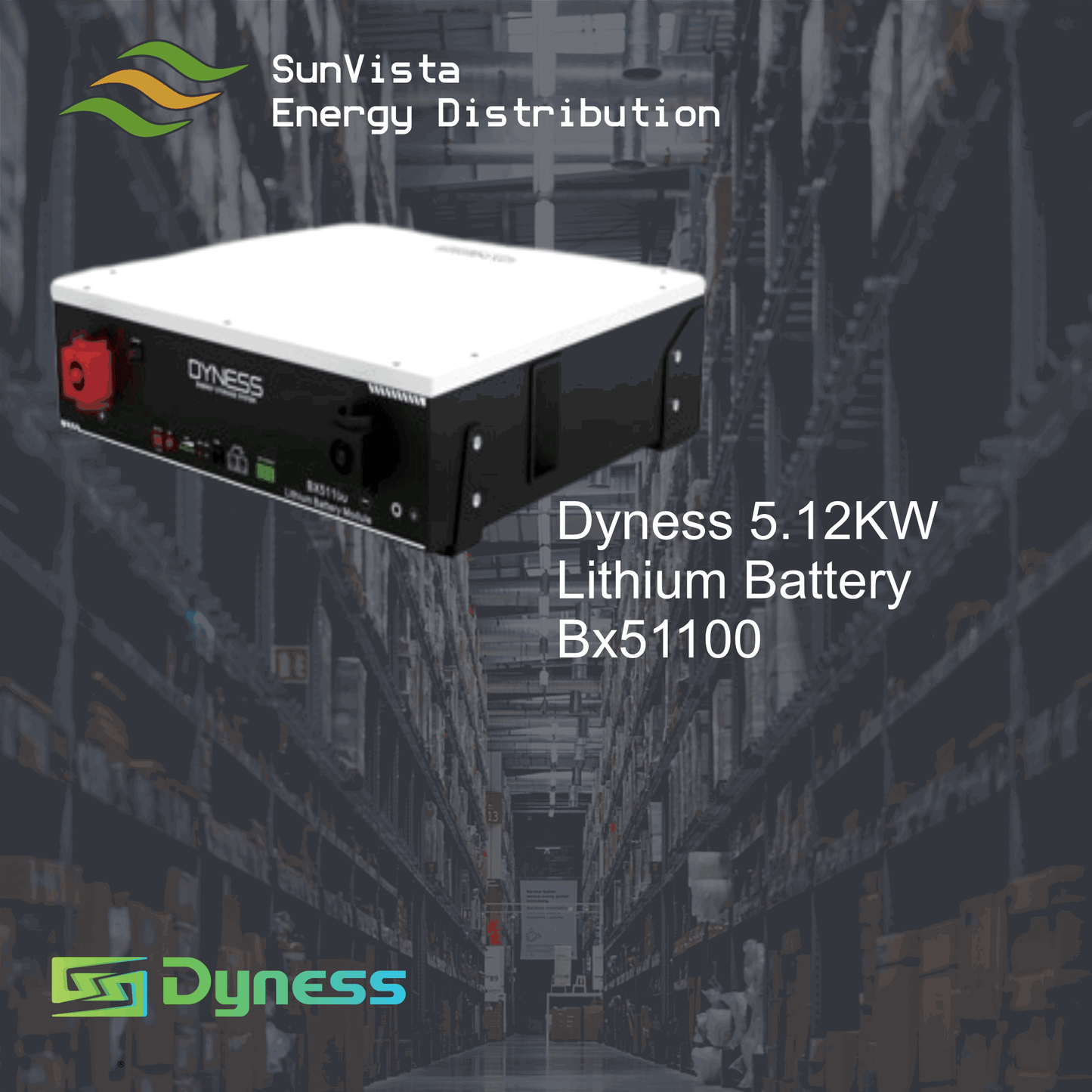DYNESS 5.12KW LITHIUM BATTERY BX51100