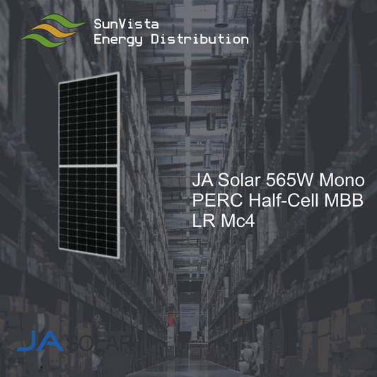 JA Solar 565W Mono PERC Half-Cell MBB LR MC4