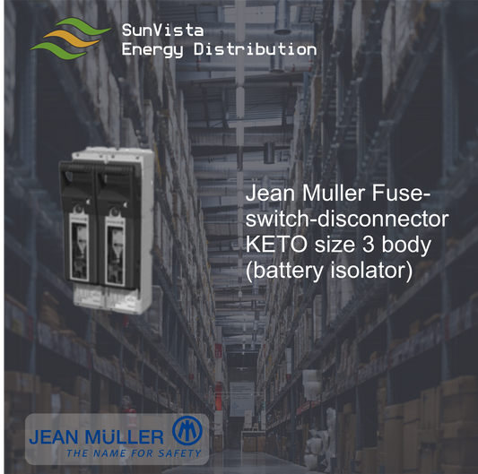 Jean Muller Fuse-switch-disconnector KETO size 3 body (battery isolator)