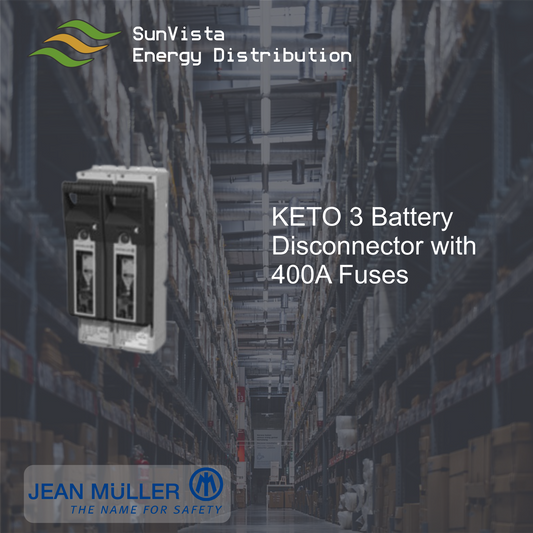 KETO 3 Battery Disconnector with 400A Fuses