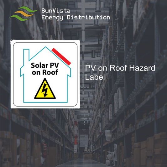PV on Roof Hazard Labels