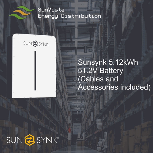 Sunsynk 5.12kWh 51.2V Battery (Cables not included)