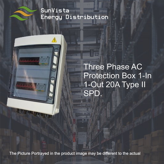 Three Phase AC Protection Box 1-In 1-Out 20A Type II SPD